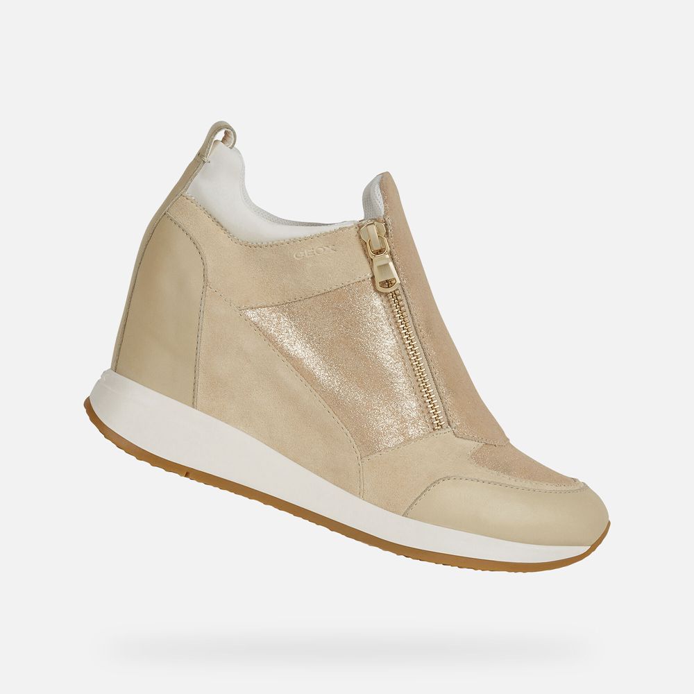 Geox Sneakers Beige Nydame - Geox Womens Shoes - BCWXRY578